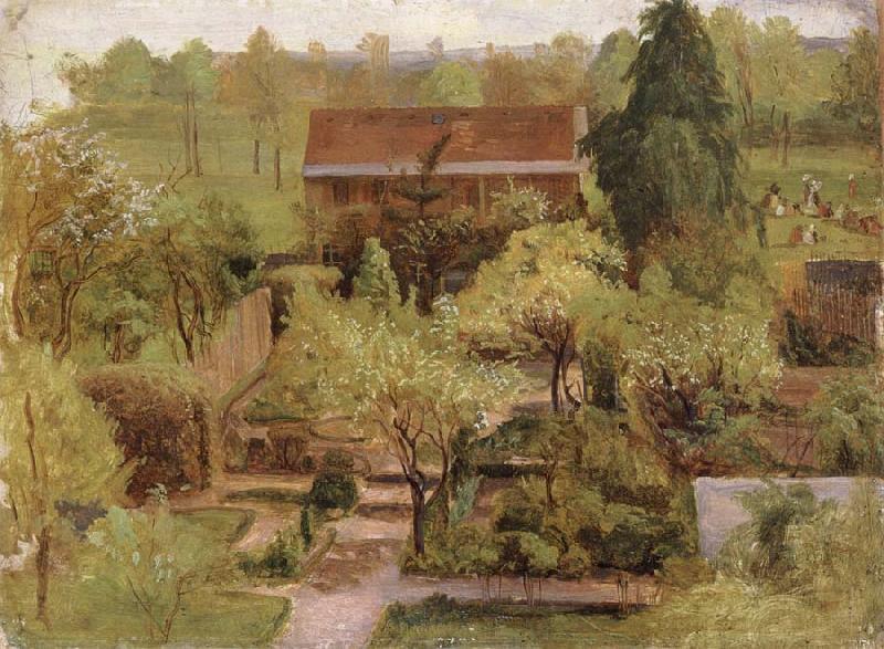 Christian Friedrich Gille Garden Germany oil painting art